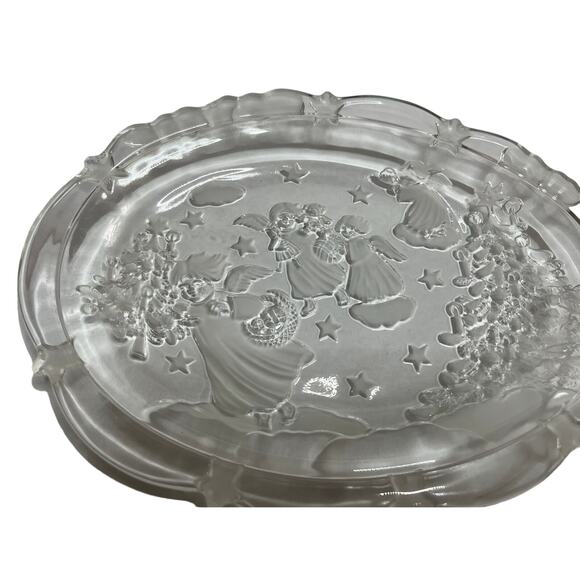 MIKASA Christmas, Angels &‎ Stars Serving Platter SA 835/347 Germany Preowned - Picture 2 of 3
